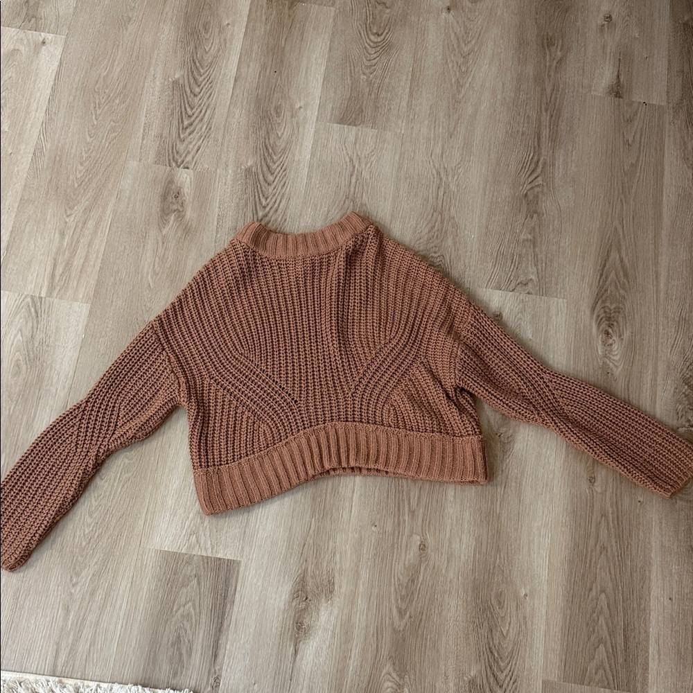 moon & madison Rust Knit Turtleneck Sweater